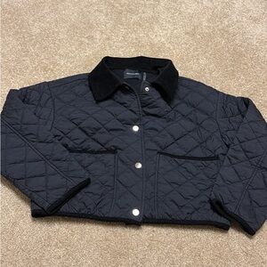 Dolce Cabo Black Quilted Bomber Jacket